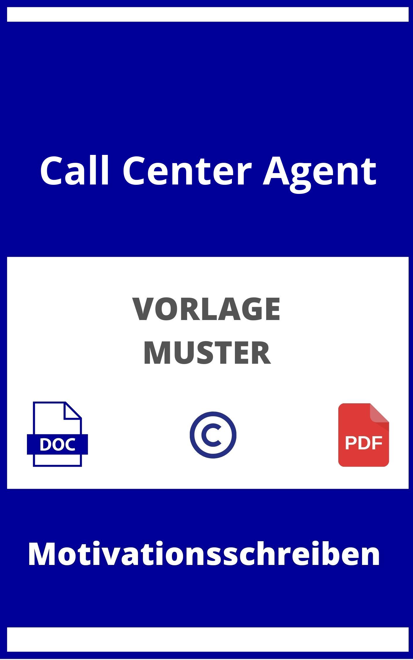 Motivationsschreiben Call Center Agent